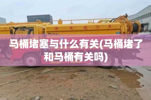 马桶堵塞与什么有关(马桶堵了和马桶有关吗)