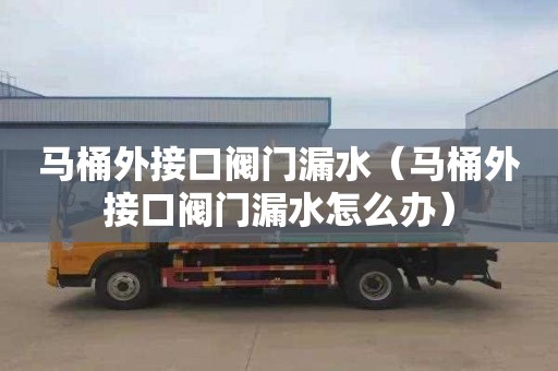 马桶外接口阀门漏水（马桶外接口阀门漏水怎么办）