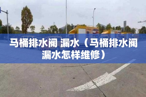 马桶排水阀 漏水（马桶排水阀漏水怎样维修）