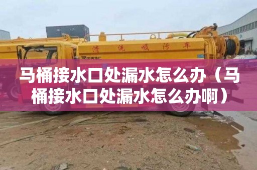 马桶接水口处漏水怎么办（马桶接水口处漏水怎么办啊）