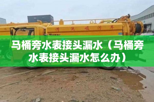 马桶旁水表接头漏水（马桶旁水表接头漏水怎么办）