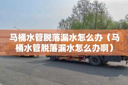 马桶水管脱落漏水怎么办（马桶水管脱落漏水怎么办啊）