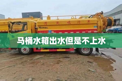 马桶水箱出水但是不上水