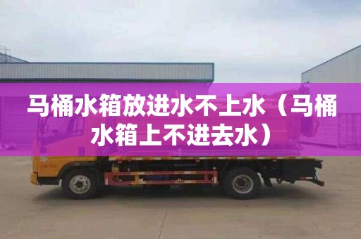 马桶水箱放进水不上水（马桶水箱上不进去水）