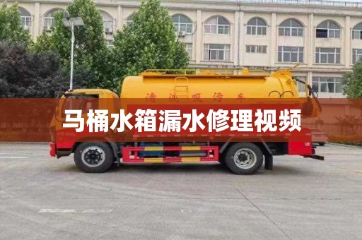 马桶水箱漏水修理视频