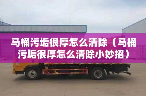 马桶污垢很厚怎么清除（马桶污垢很厚怎么清除小妙招）