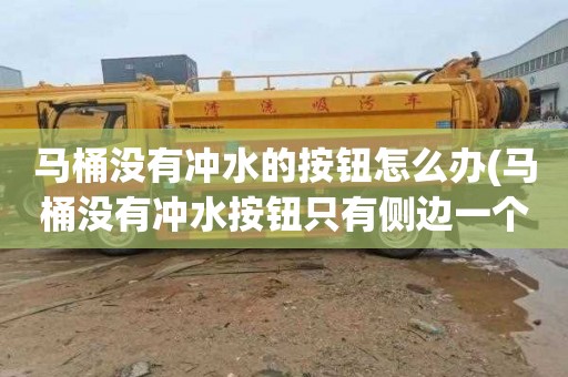 马桶没有冲水的按钮怎么办(马桶没有冲水按钮只有侧边一个)
