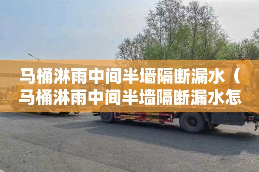 马桶淋雨中间半墙隔断漏水（马桶淋雨中间半墙隔断漏水怎么办）