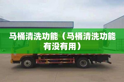 马桶清洗功能（马桶清洗功能有没有用）