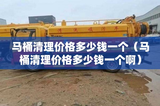 马桶清理价格多少钱一个（马桶清理价格多少钱一个啊）