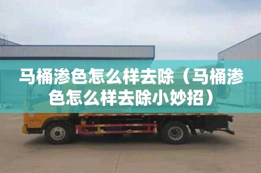 马桶渗色怎么样去除（马桶渗色怎么样去除小妙招）