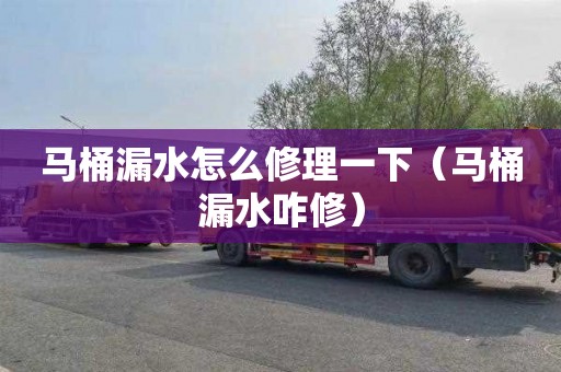 马桶漏水怎么修理一下（马桶漏水咋修）
