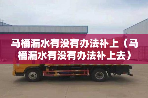 马桶漏水有没有办法补上（马桶漏水有没有办法补上去）