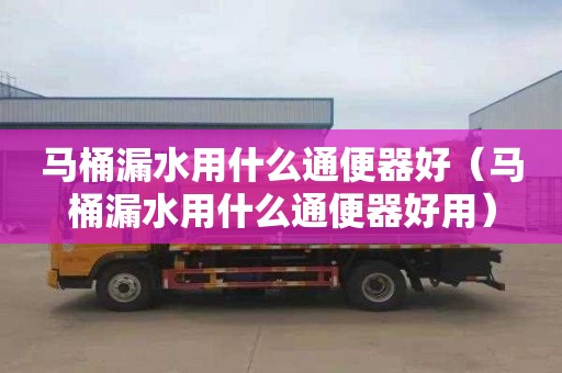 马桶漏水用什么通便器好（马桶漏水用什么通便器好用）
