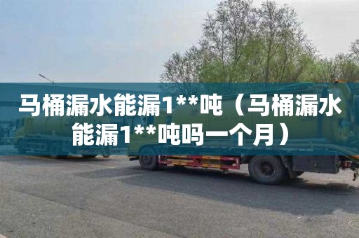 马桶漏水能漏1**吨（马桶漏水能漏1**吨吗一个月）