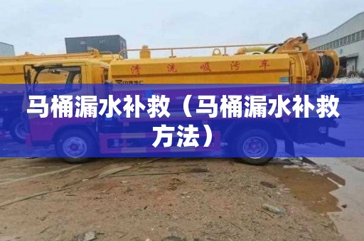 马桶漏水补救（马桶漏水补救方法）