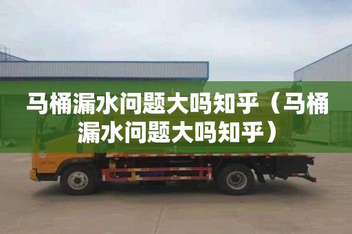 马桶漏水问题大吗知乎（马桶漏水问题大吗知乎）