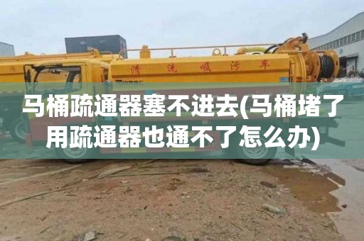 马桶疏通器塞不进去(马桶堵了用疏通器也通不了怎么办)