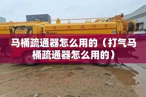 马桶疏通器怎么用的（打气马桶疏通器怎么用的）