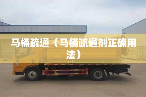 马桶疏通（马桶疏通剂正确用法）