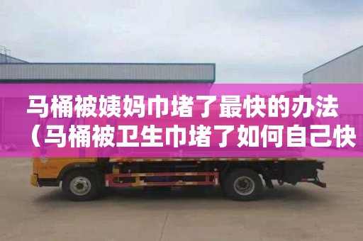 马桶被姨妈巾堵了最快的办法（马桶被卫生巾堵了如何自己快速疏通）