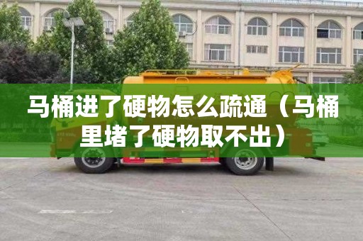马桶进了硬物怎么疏通（马桶里堵了硬物取不出）