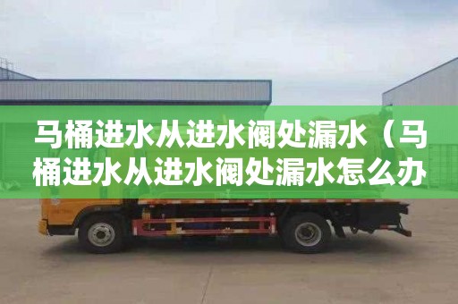 马桶进水从进水阀处漏水（马桶进水从进水阀处漏水怎么办）
