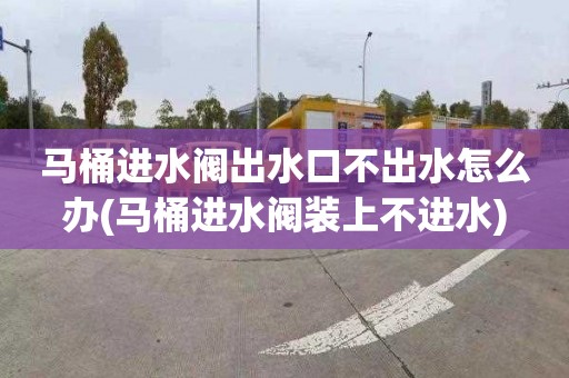 马桶进水阀出水口不出水怎么办(马桶进水阀装上不进水)