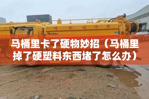 马桶里卡了硬物妙招（马桶里掉了硬塑料东西堵了怎么办）