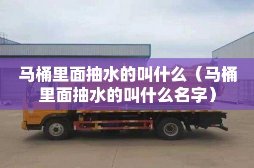 马桶里面抽水的叫什么（马桶里面抽水的叫什么名字）