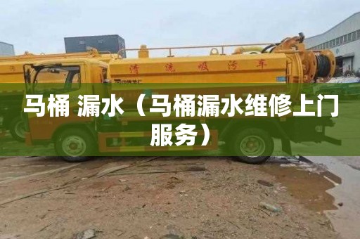 马桶 漏水（马桶漏水维修上门服务）