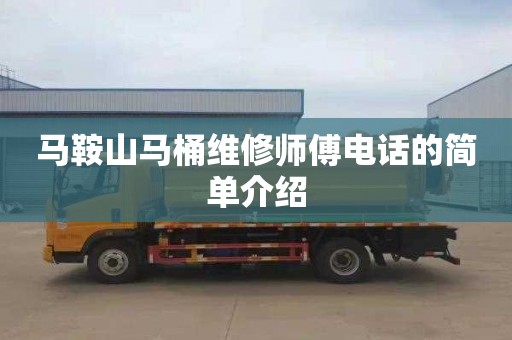 马鞍山马桶维修师傅电话的简单介绍