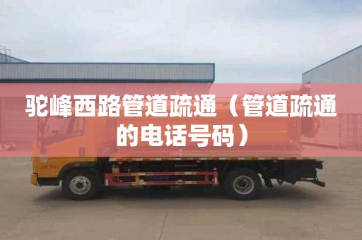 驼峰西路管道疏通（管道疏通的电话号码）