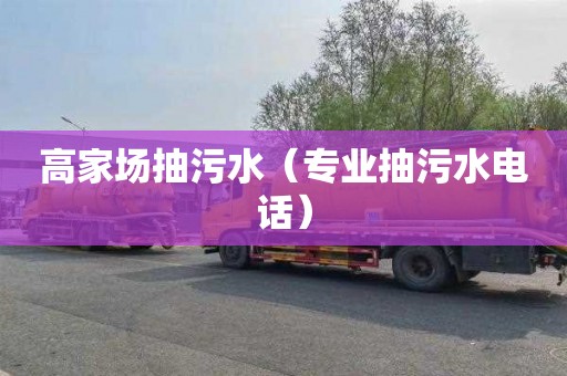 高家场抽污水（专业抽污水电话）