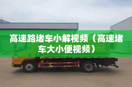 高速路堵车小解视频（高速堵车大小便视频）