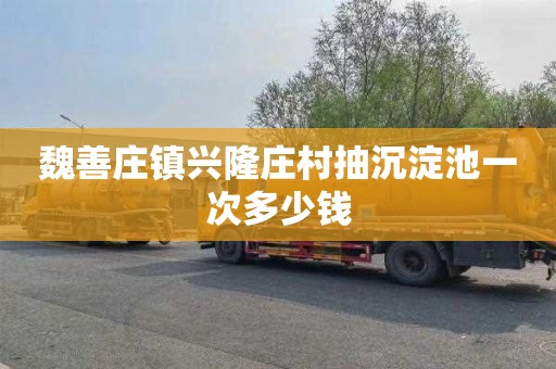 魏善庄镇兴隆庄村抽沉淀池一次多少钱