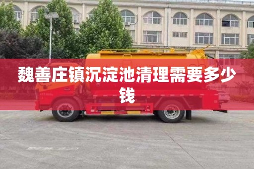 魏善庄镇沉淀池清理需要多少钱