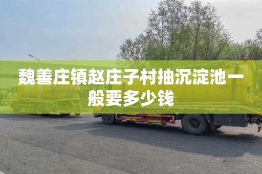魏善庄镇赵庄子村抽沉淀池一般要多少钱