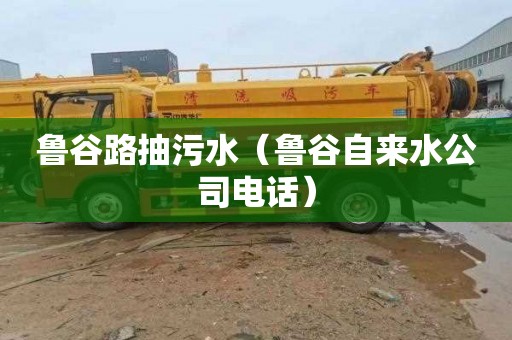 鲁谷路抽污水（鲁谷自来水公司电话）