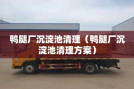 鸭腿厂沉淀池清理（鸭腿厂沉淀池清理方案）