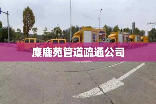麋鹿苑管道疏通公司