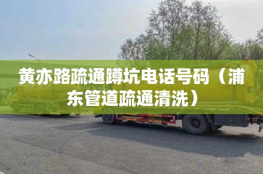 黄亦路疏通蹲坑电话号码（浦东管道疏通清洗）