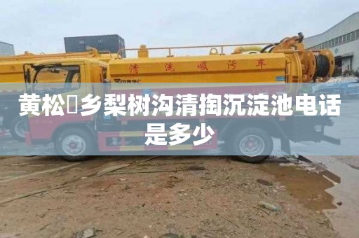 黄松硲乡梨树沟清掏沉淀池电话是多少