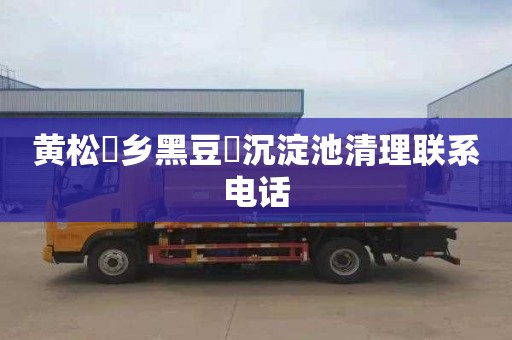 黄松硲乡黑豆硲沉淀池清理联系电话