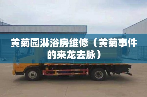 黄菊园淋浴房维修（黄菊事件的来龙去脉）
