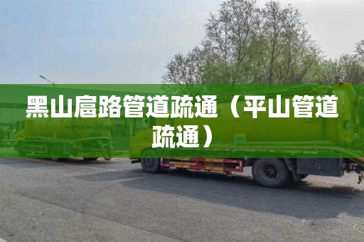 黑山扈路管道疏通（平山管道疏通）