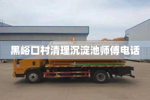 黑峪口村清理沉淀池师傅电话