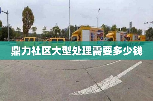 鼎力社区大型处理需要多少钱