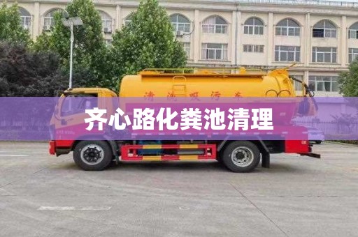 齐心路化粪池清理