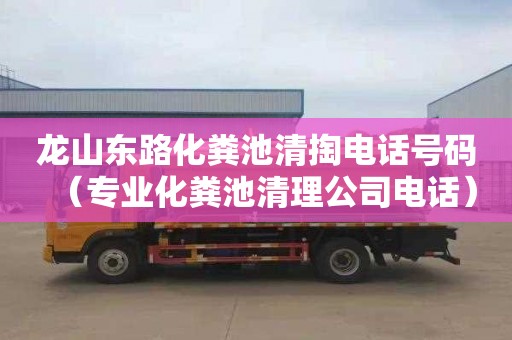 龙山东路化粪池清掏电话号码（专业化粪池清理公司电话）